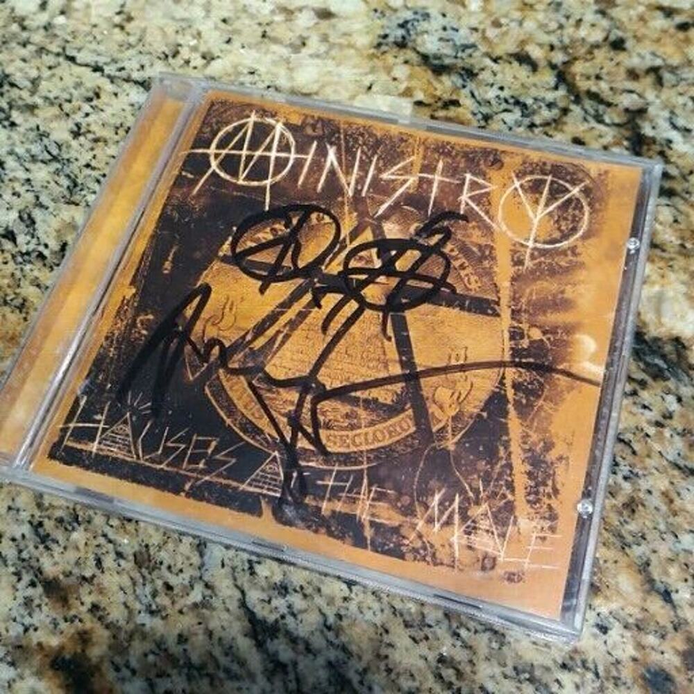 SIGNED Houses of the Mole by Ministry (CD 2004) political album Industrial Metal